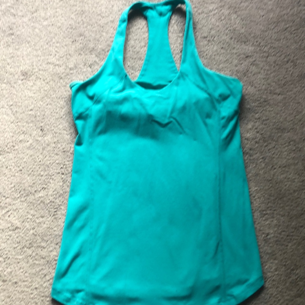 Lululemon Size 6 Tank Blue/Green